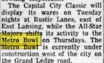 Metro Bowl - Apr 26 1959 Article (newer photo)